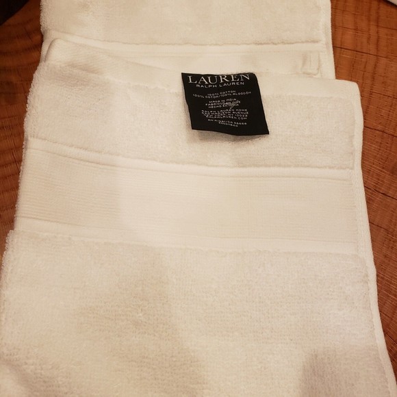 Ralph Lauren Sanders Anti-Microbial Hand Towel White NEW - Picture 5 of 5